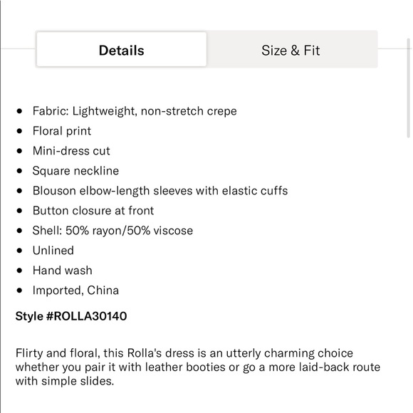 NWOT Rolla’s Valerie Dress - Picture 10 of 10